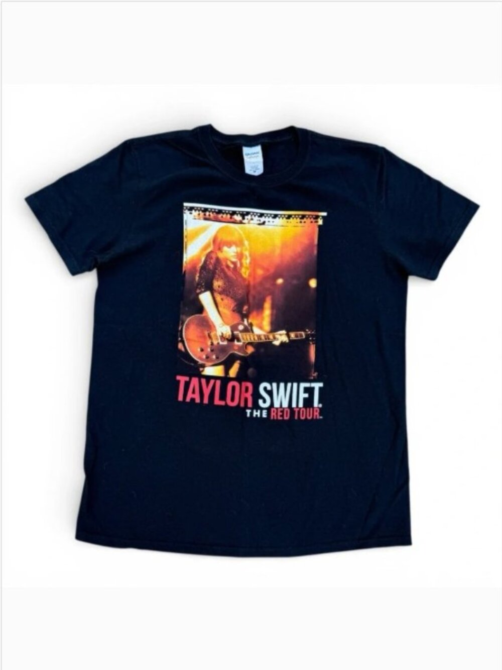 Taylor Swift Red Tour 2013 Concert T-Shirt Black Medium Softstyle Merch Retro